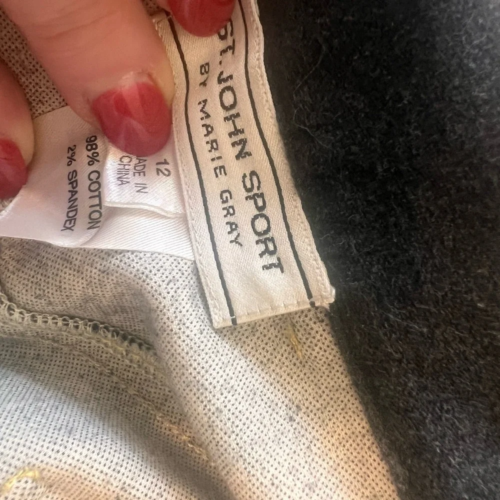 Vintage St. Johns sport gray long sleeve jacket medium pants size 12 military - Picture 9 of 16